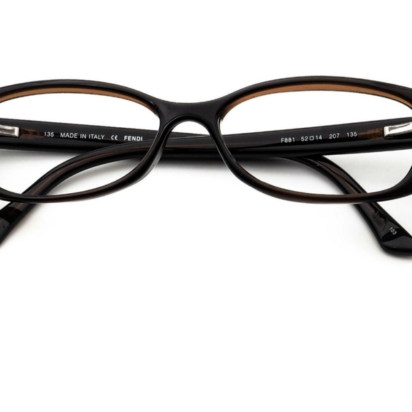 Fendi Brown Signature Logo Optical Reading Frames Glasses - Picture 6 of 14